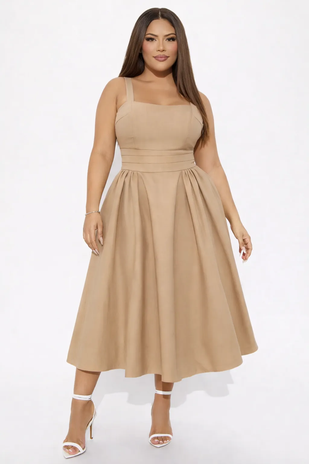 Alternative view of PREMIUM DOUBLE-BORDER FLOWING MIDI – REFINED DURABILITY | MDU1202