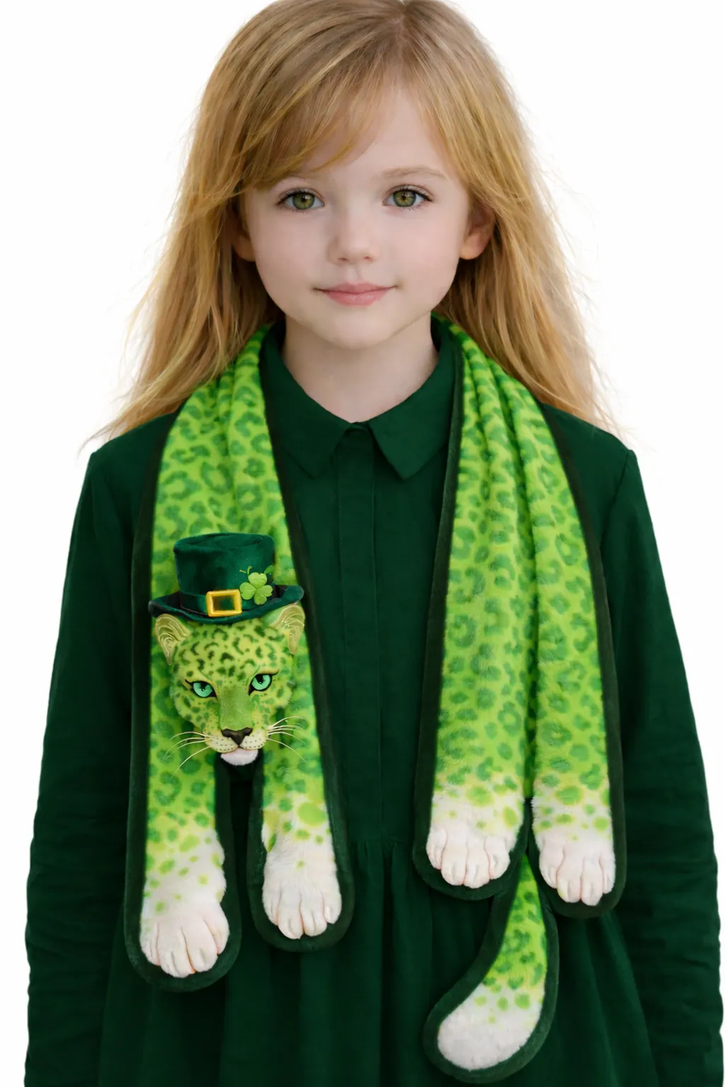 LEOPARD ARTISTRY SCARF – FESTIVE LUXE ACCESSORY | MDU387US