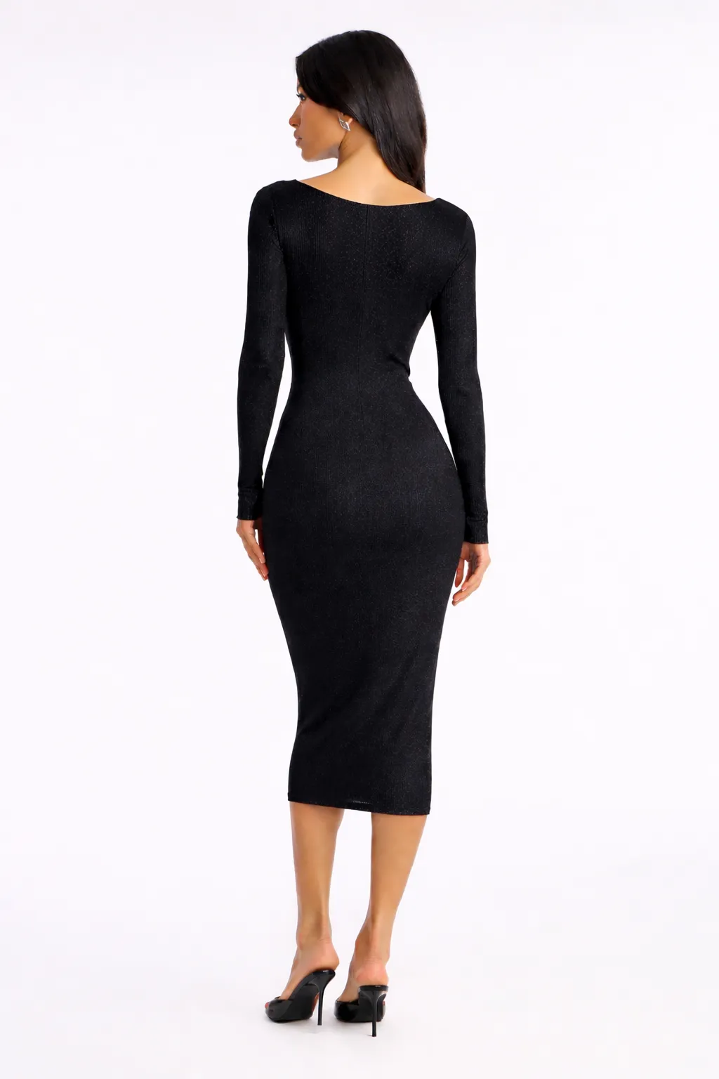 Alternative view of SHIMMERING NIGHT MIDI – METALLIC LUXE | MDU343US