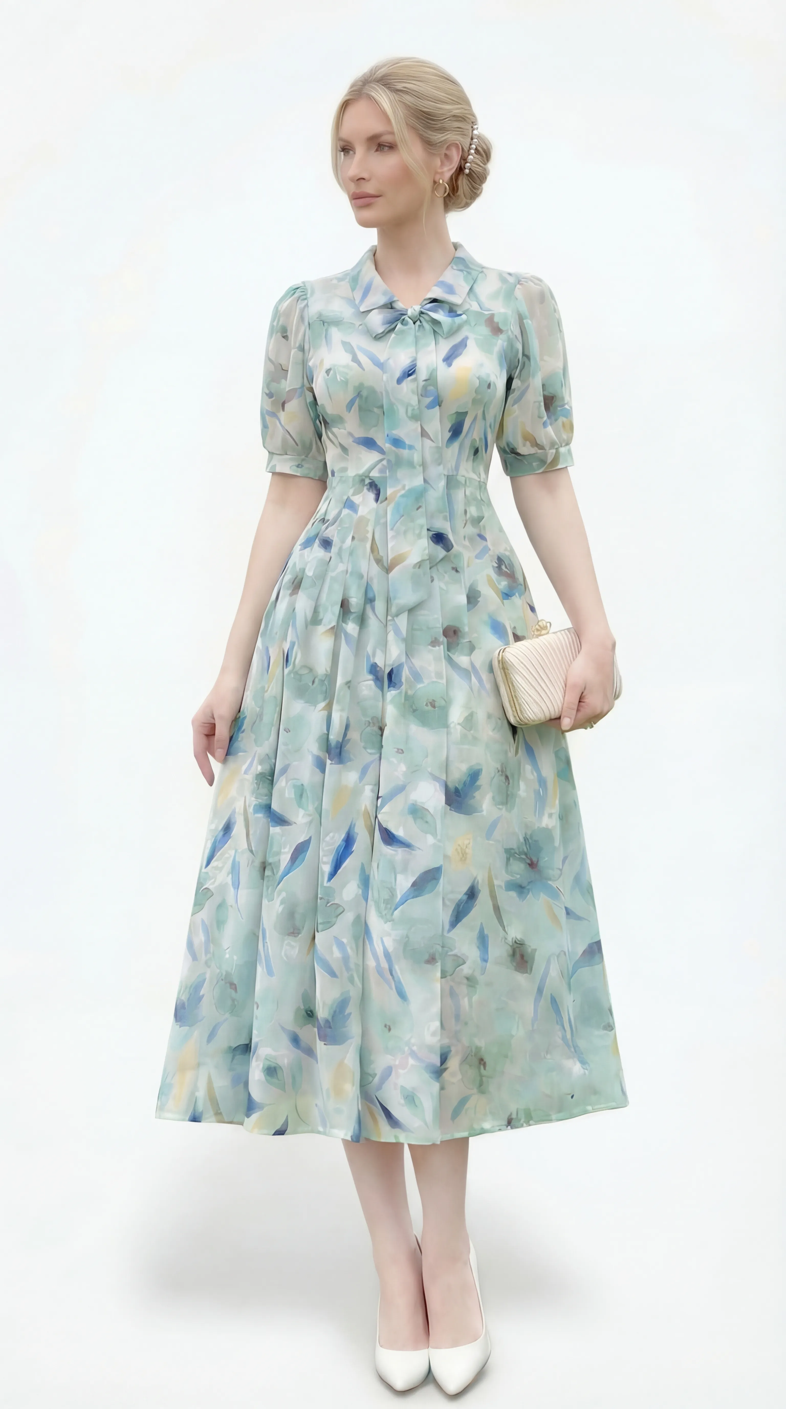 TIMLESS BOTANICAL ELEGANCE – PREMIUM KOREAN SILK | MDU2811