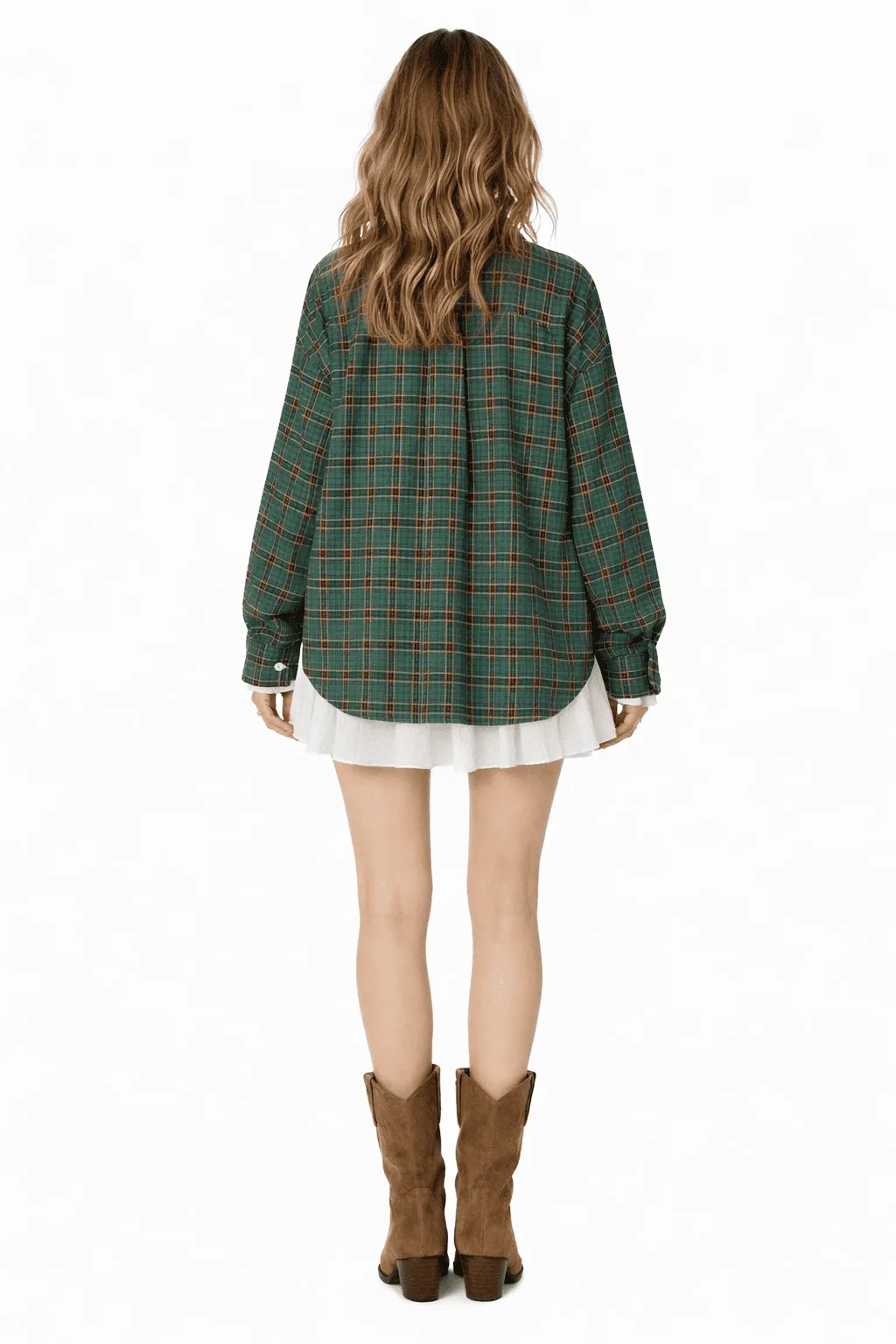 Alternative view of HERITAGE PLAID TUNIC DRESS – ROMANTIC FESTIVE FUSION | MDU408US