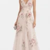 ROMANTIC BLUSH ROSE GOWN – PREMIUM PRINTED SILK | MUS460