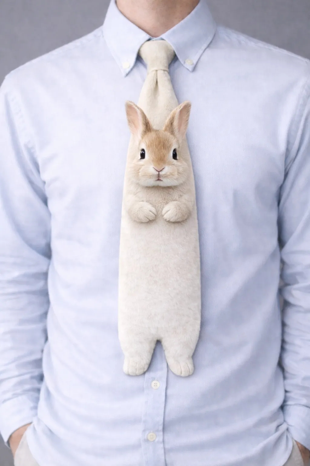 Alternative view of MINIMALIST PLUSH NOVELTY TIE – PREMIUM PRINTED SILK | MUS490