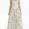MAGNOLIA BLOOM MIDI GOWN – PREMIUM PRINTED THÔ COTTON | MUS512