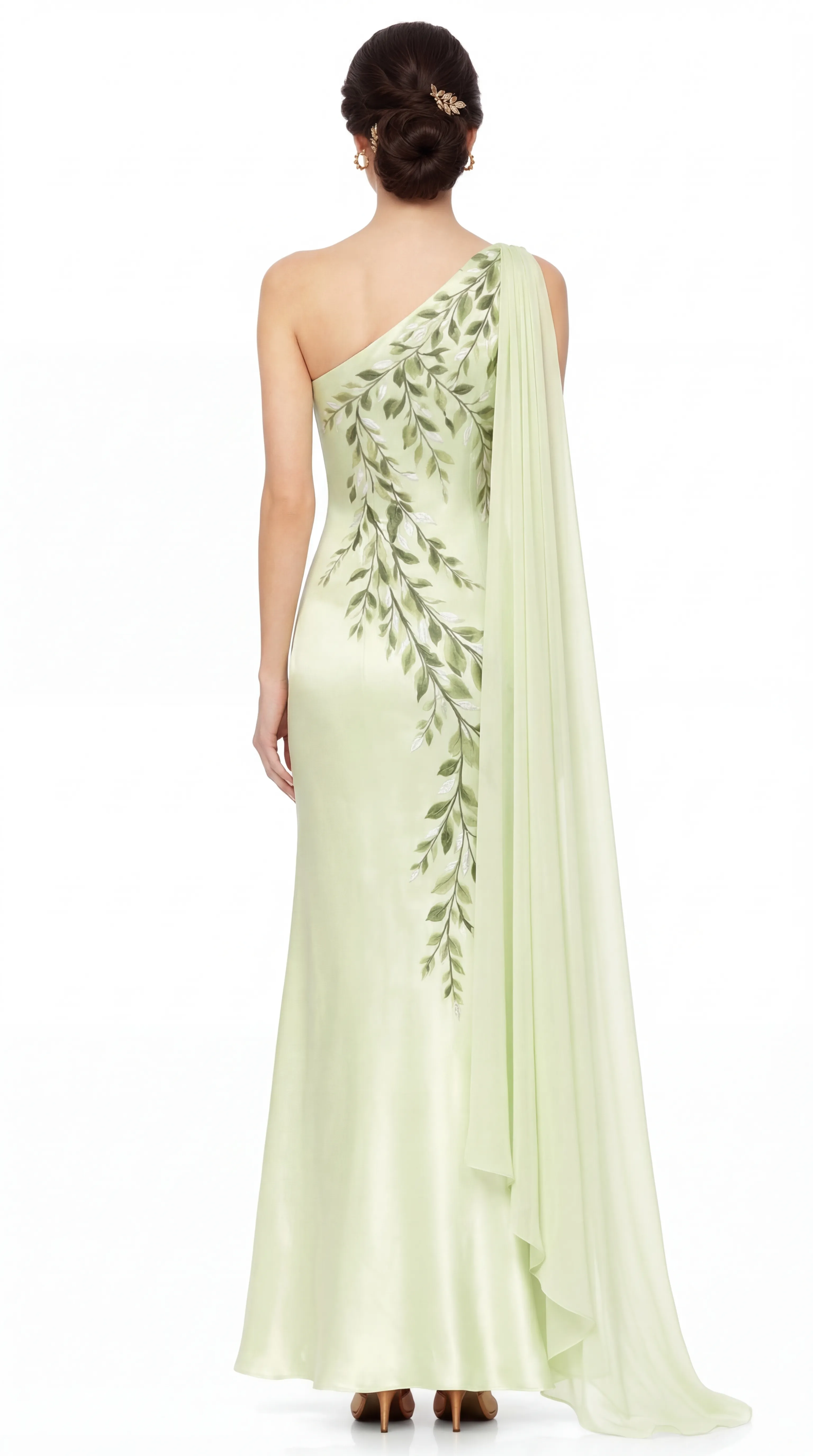 Alternative view of SOFT CONTOUR SILK DRESS – PRINTED TƠ SILK | MUS516